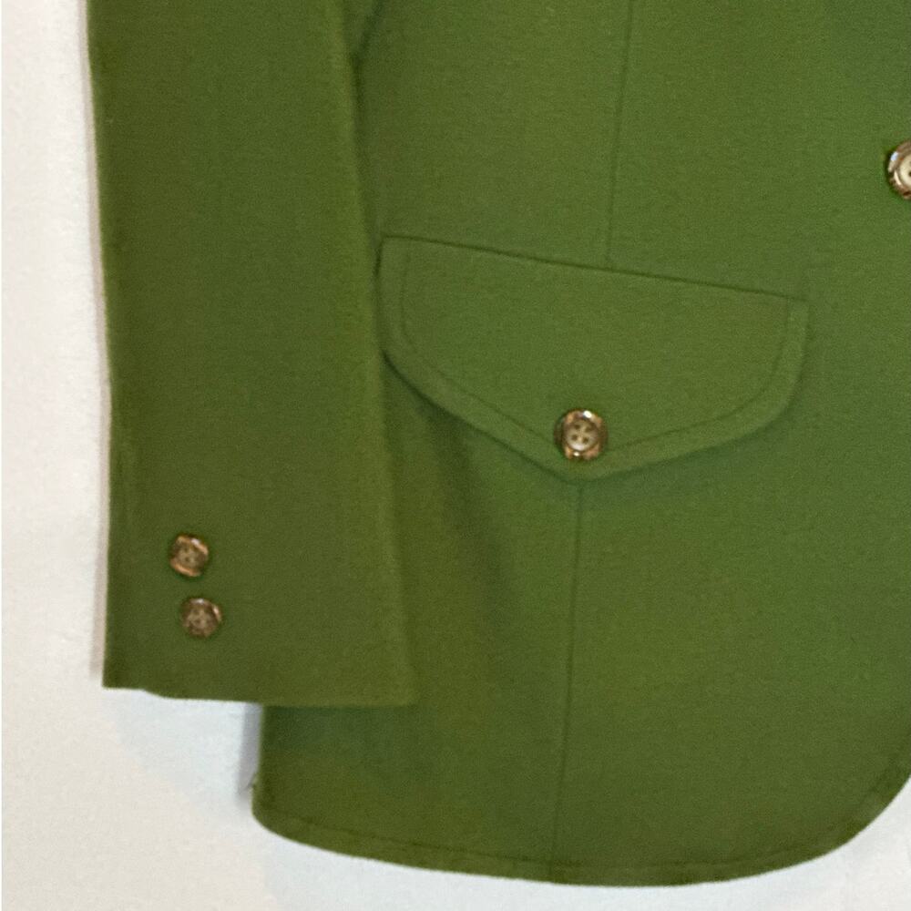 Vintage Pendleton Women’s 2-Button Virgin Wool Blazer Green Made in USA Sz 12 - Picture 4 of 15